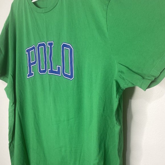 Ralph Lauren Polo T-Shirt Size XXXL Kelly Green Spell Out T SHirt 3X - Picture 5 of 6